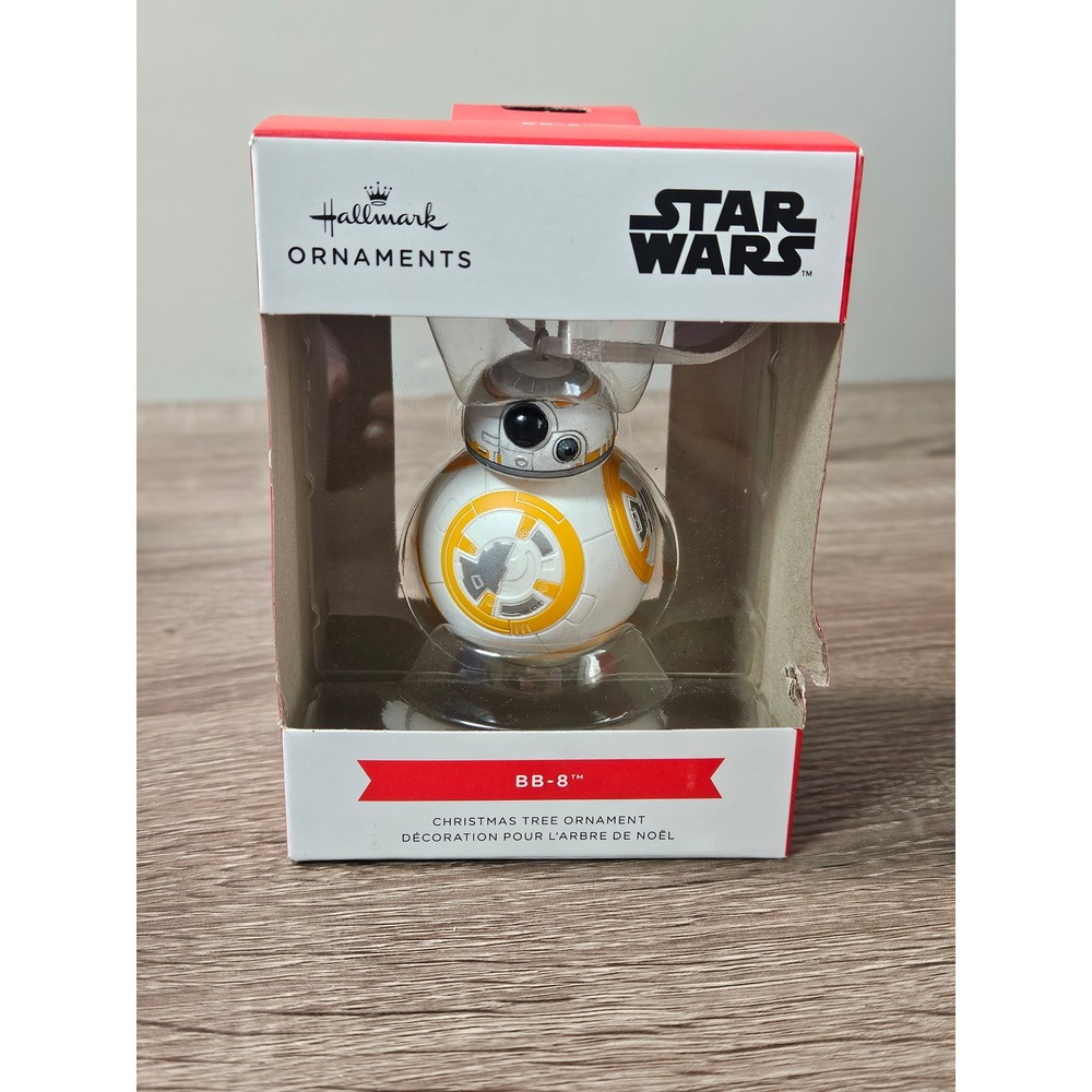 Hallmark Star Wars BB-8 Christmas Tree Ornament White Orange Droid 2HCM9078 New